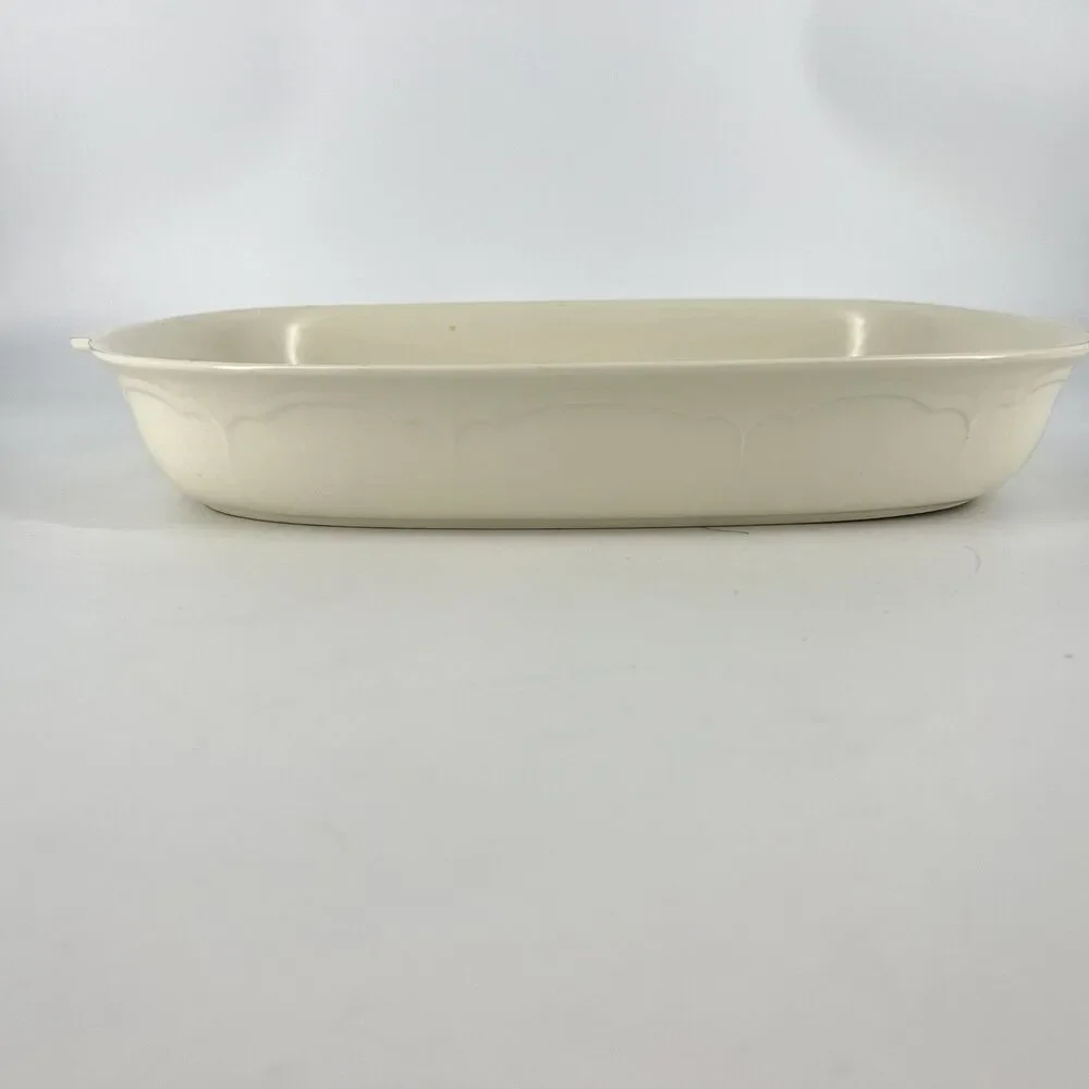 Pfaltzgraff Gazebo 13x9 Stoneware Rectangular Casserole Baking Dish Cream USA